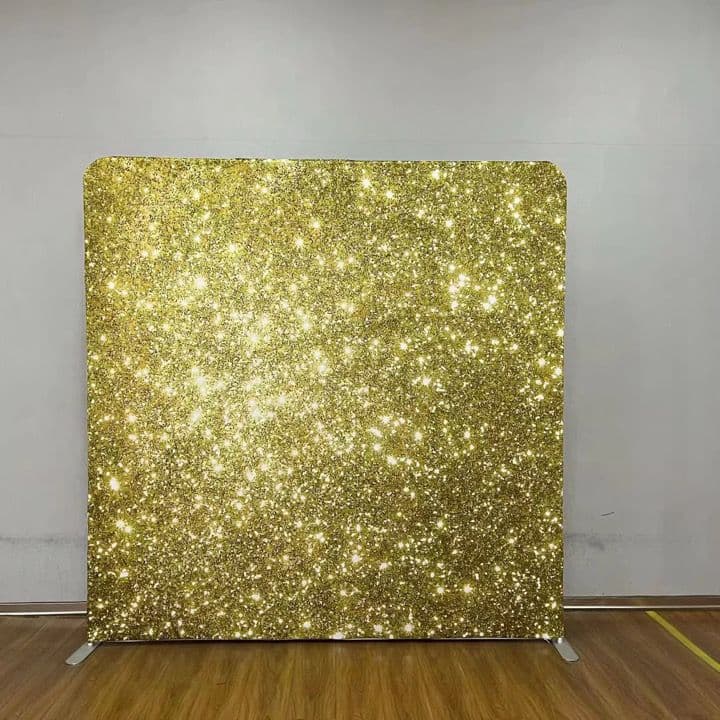 Backdrop Gold Glitter
